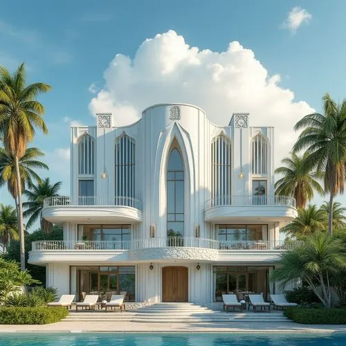 Campus Art Deco Style Architecture Design Ideas