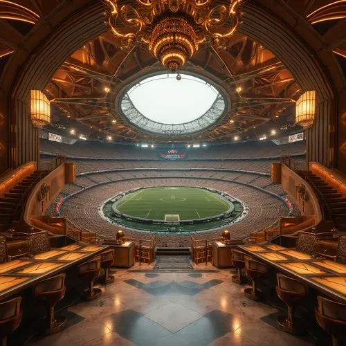 Football Stadium Renaissance Style Design Ideas