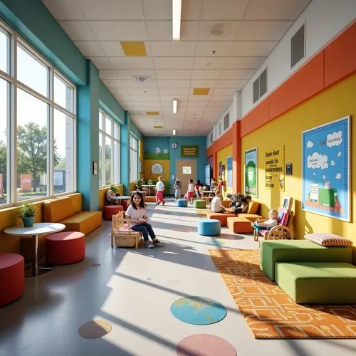 Elementary School Blobitecture Style Architecture Design Ideas