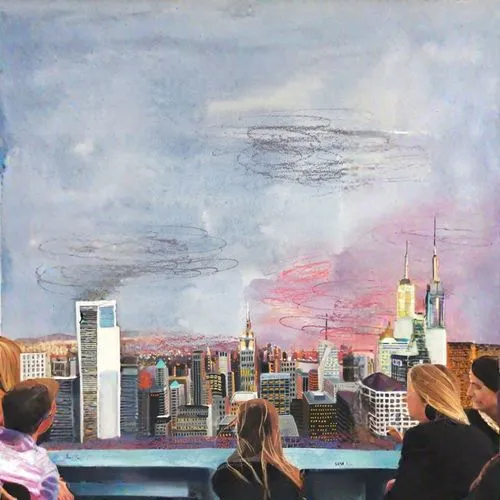 cityscape,skyscrapers,stalin skyscraper,city scape,city skyline,the skyscraper,new york skyline,oil on canvas,city view,skyline,manhattan skyline,skyscraper,1wtc,1 wtc,chicago skyline,stalinist skyscr