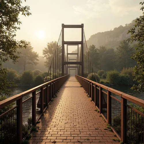 Art Deco Style Pedestrian Bridge Architecture Design Ideas