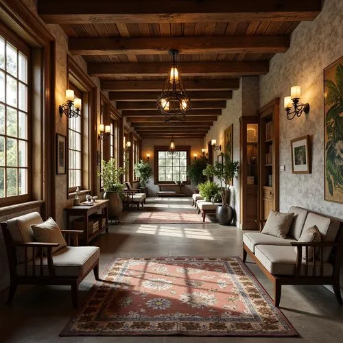 Hall Craftsman Style Interior Design Ideas