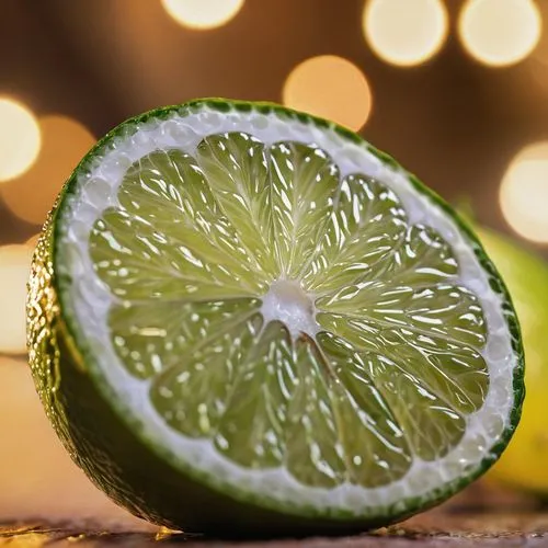 lime macro shot,a green lime on a table with lights in the background,sliced lime,patrol,lime slices,lemon background,defend,pomelo,Photography,General,Commercial