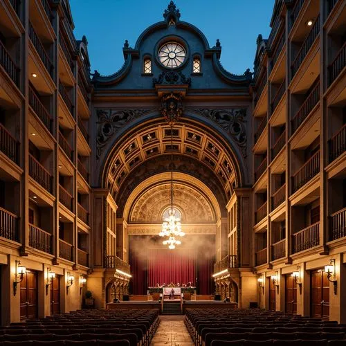Gothic Style Performing Arts Center Architecture Design Ideas