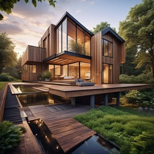 modern house,modern architecture,timber house,cubic house,wooden house,cube house,corten steel,eco-construction,house in the forest,house by the water,beautiful home,wooden decking,dunes house,modern 
