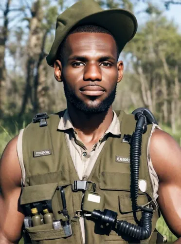 papuan,zambia zmw,pubg mascot,botswana bwp,strong military,gorilla soldier,military uniform,monkey soldier,park ranger,solider,uganda kob,military officer,soldier,war veteran,bushmeat,ballistic vest,g