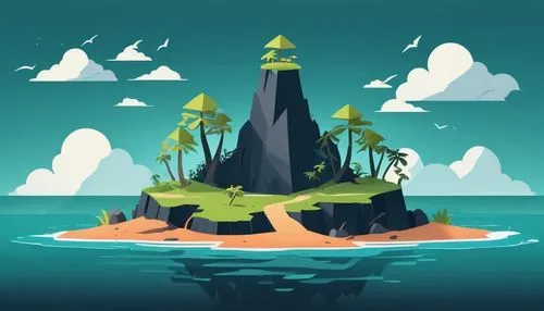 Game Scene Design, wild Angle View,mushroom island,an island far away landscape,floating islands,islands,island,the island,floating island,island suspended,cartoon video game background,lagoon,fairy c
