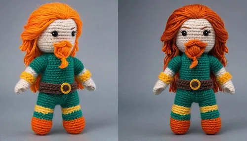 A charming, photorealistic digital illustration or photograph in a kawaii, *DC Comics* Aquaman-inspired, and amigurumi (crocheted doll) style, depicting a cute, crocheted Aquaman doll standing on a ne