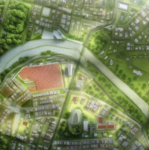 site analysis of the urban city,suburban,urban development,urban design,aerial view umbrella,suburbs,aerial landscape,urbanization,overhead view,smart city,town planning,residential area,bird's-eye vi