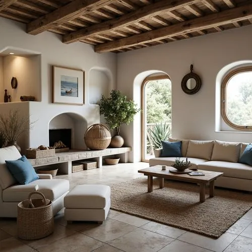 Coastal Style Basement Interior Design Ideas