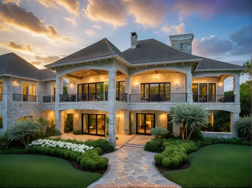 ((rim lighting,beautiful lighting,nature lighting), Modern minimalist with american white stucco style architecture,American architecture,architecture in noisy space,, architecture without errors, no 