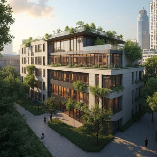 University Social Housing Style Building Design Ideas