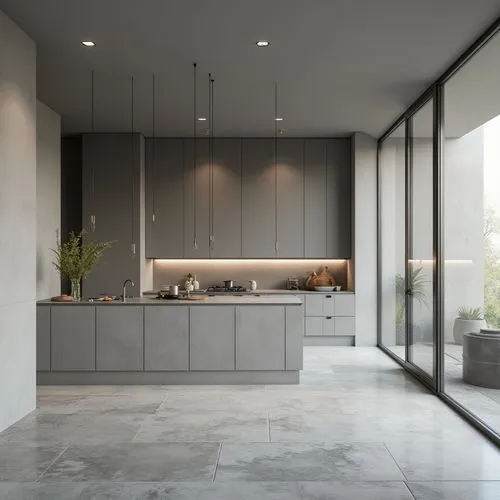  ,an open kitchen area with a counter and cabinets,modern kitchen interior,modern minimalist kitchen,modern kitchen,kitchen design,kitchen interior,tile kitchen,gaggenau,kitchen,scavolini,kitchens