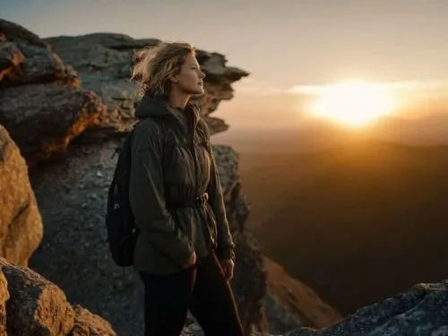 Video content\\n The character in the image floats and flies like a superhero.\\n# Requirements\\n1.Camera Movement：track-up shot.\\n2.Motion Level：Large.,ruggedly,mountain sunrise,golden light,quicks