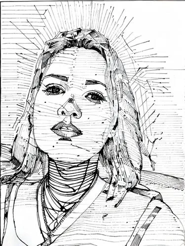 digital drawing,comic halftone woman,digital artwork,digital,digital art,bjork,digital illustration,wireframe,angel line art,star line art,solar,line drawing,pencil icon,mono line art,line-art,wirefra