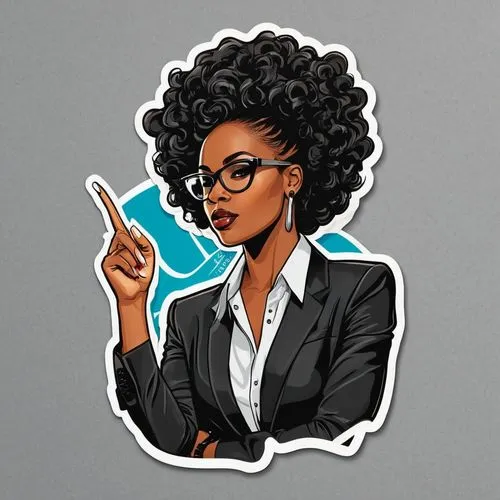 black woman, positve, boss, empowerment, sticker
,vector illustration,linkedin icon,chimamanda,ayanda,vector art,ikpe,vector graphic,mtetwa,flat blogger icon,girl with speech bubble,sisulu,clipart sti