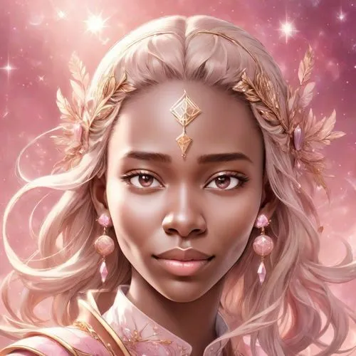 a drawing of a woman with a tiara,allura,ororo,fantasy portrait,galadriel,zodiac sign libra,binti