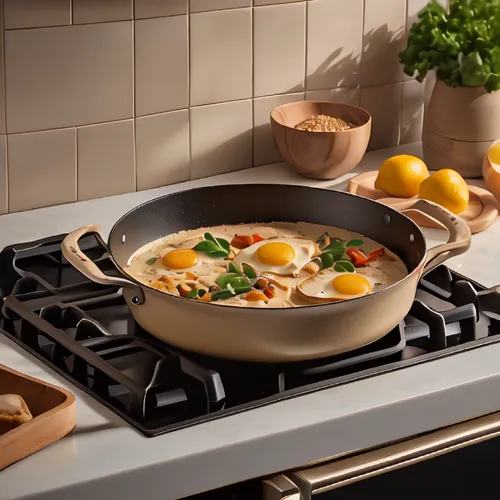 ceramic hob,sauté pan,cast iron skillet,cookware and bakeware,vegetable pan,copper cookware,cooktop,cast iron,frying pan,casserole dish,egg tray,pan frying,stovetop kettle,cooking utensils,the pan,sau