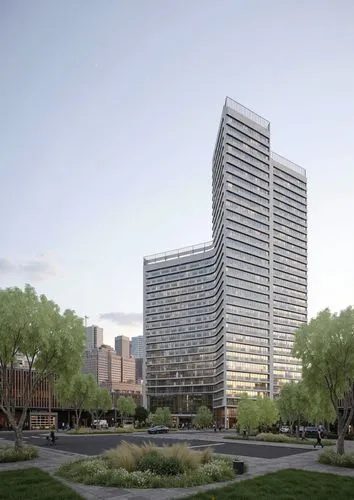 the buildings are all curved like they could be built in a future,tishman,hoboken condos for sale,capitaland,citicorp,renderings,zorlu,vdara,robarts,penthouses,bunshaft,towergroup,potawatomi,highmark,