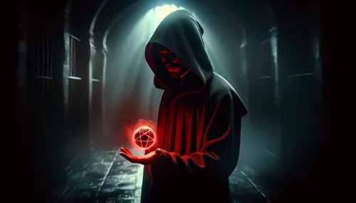 play escape game live and win,hooded man,dark art,cloak,game illustration,sci fiction illustration,live escape game,hand digital painting,portal,world digital painting,android game,orb,divination,cg a