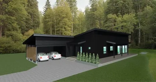garden and finnish landscape in summer time,sketchup,carports,3d rendering,prefabricated buildings,carport,prefabricated,ski facility,inverted cottage,greenhut,renderings,revit,garage,garages,arkitekt