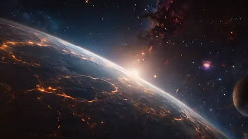 The universe creation timelapse,  high quality, 8k, marvel cinematic view