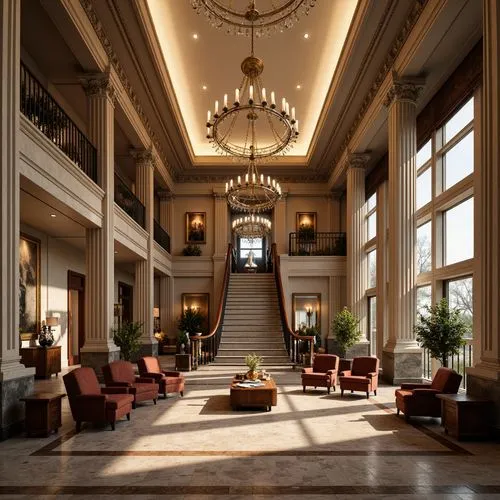 Community Center Classicism Style Building Design Ideas