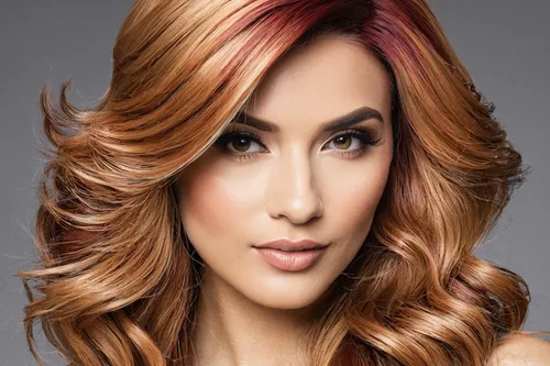 Auburn Blonde Ombre Wavy Lace Front Synthetic Wig LF1707 - Wig Is Fashion,hair coloring,salmon color,caramel color,trend color,salmon red,retouch,artificial hair integrations,airbrushed,argan,natural 