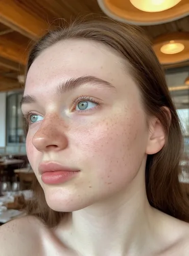 natural cosmetic,freckled,barefaced,natural,freckles,pale,skin texture,hotel lobby,beauty face skin,natural color,freckle,pretty young woman,paler,portrait of a girl,skin,mascara,beautiful face,room l