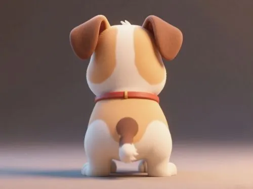 把图中狗狗改成背面图,a cute toy dog wearing a red belt,toy dog,dog chew toy,basset,dog toy,dog frame,character animation,droopy,dachshund,dog,small dog,the french bulldog,dog bones,snoopy,miniature figure,dog c