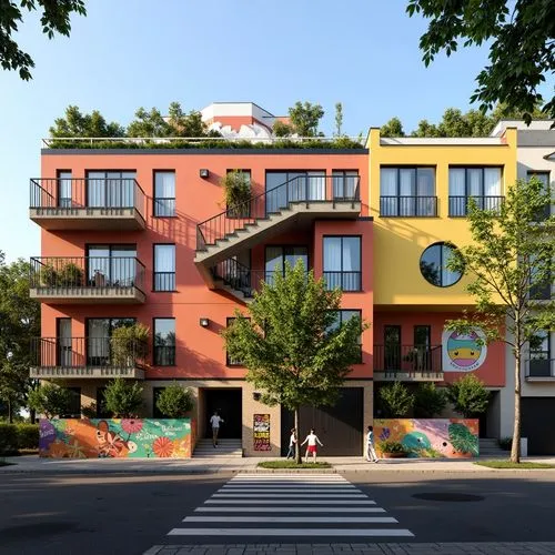 High School Expressionism Style Building Design Ideas