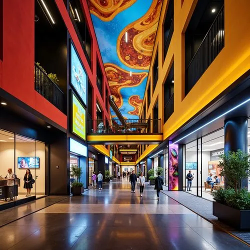 Shopping Centers Expressionism Style Architecture Design Ideas