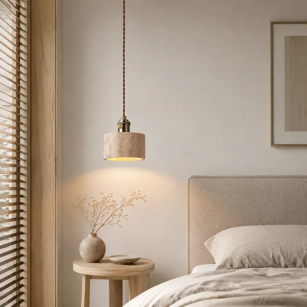 Arvell Travertine Pendant Light
