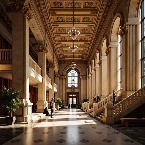 Bank Classicism Style Building Interior Design Ideas