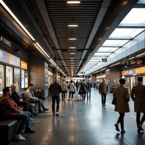 Metro Station Metabolism Style Architecture Design Ideas
