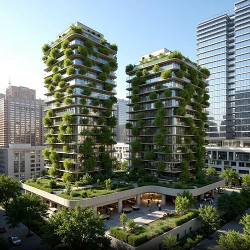 Skyscrapers Sustainable Architecture Design Ideas