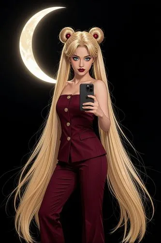transform female to look more appealing, she is a 19 years old woman.

Transform the image into a high quality 8K  Ghibli illustration.   bright blue eyes and dark red lipstick. Ensure the characters 