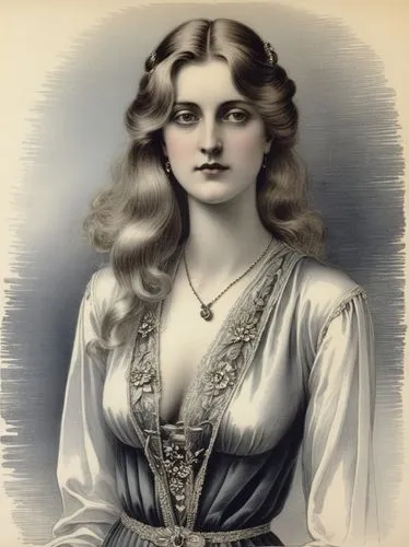Black and white steel engraving, 1900: MARY (née von Teck), then Princess of Wales,a portrait of a woman in dress, possibly an early century female,vintage female portrait,victorian lady,female portra