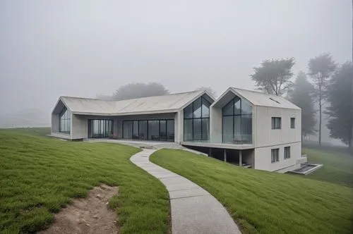 zumthor,house in mountains,cube house,snohetta,swiss house,house with lake,dunes house,house in the mountains,passivhaus,modern house,danish house,cubic house,koolhaas,residential house,modern archite