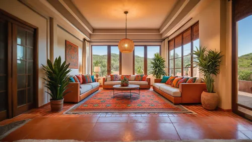 Modern Mexican Interior Design,luxury home interior,sitting room,moroccan pattern,contemporary decor,living room,hardwood floors,family room,cabana,home interior,interior decor,luxury property,livingr