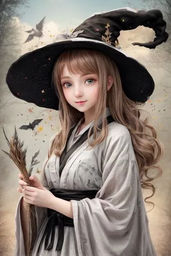  adorable, witch, adorable fantasy, very cute, sweet beautiful 20 year old young woman,,halloween witch,witch,celebration of witches,witch broom,fairy tale character,witch's hat icon,fantasy portrait,