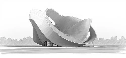 this drawing shows an intricate structure with curved surfaces and a triangular top,inflation of sail,sails,whaleboats,sailcloth,pilgrim shell,steel sculpture,sailing wing,wind machine,whaleboat,bowsp