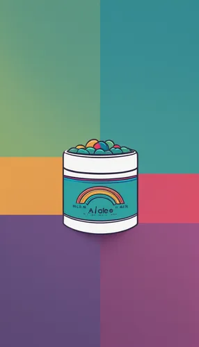 Design a logo that conveys a fun and playful mood.,pomade,empty jar,coconut jam,guava jam,cupcake background,lolly jar,pot of gold background,teal digital background,face cream,tutti frutti,jar,candy 