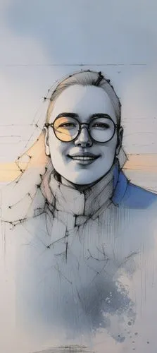 Architectural sketch design with lights up,snow drawing,on a transparent background,glasses penguin,abstract cartoon art,watermarks,art