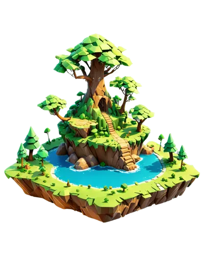 Game environment art, Neverland scene, the island is a forest,floating island,floating islands,mushroom island,tree stump,islet,small tree,island,an island far away landscape,island suspended,artifici
