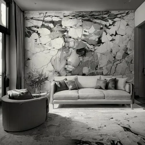 wall plaster,stucco wall,exposed concrete,rough plaster,natural stone,sitting room,limestone wall,living room,quarry stone,background with stones,livingroom,concrete ceiling,stone floor,marble,contemp