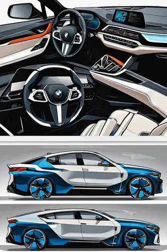 Describe the sleek and modern interior design of the BMW iX.,bmw concept x6 activehybrid,bmwi3,bmw new class,bmw i8 roadster,bmw new six,i8,automotive design,futuristic car,concept car,bmw hydrogen 7,