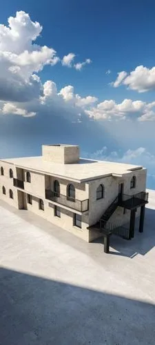An ultra-realistic, photorealistic architectural visualization of the exact multi-story residential-commercial building shown in image_0.png. The scene is rendered in crisp, high-definition (8k resolu