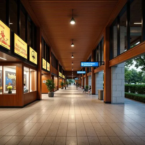 Vibrant Asian-inspired metro stations, intricate cultural patterns, warm lighting, ceramic tile floors, wooden accents, intuitive wayfinding signage, clear directional arrows, prominent station names,