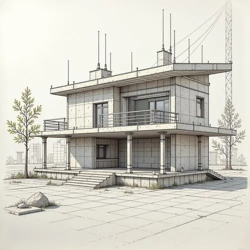 structure engineering, the buikding structure arising from the sketch,













,a drawing of a large building with a tall tower,3d rendering,render,renders,revit,sketchup,house drawing,residentia